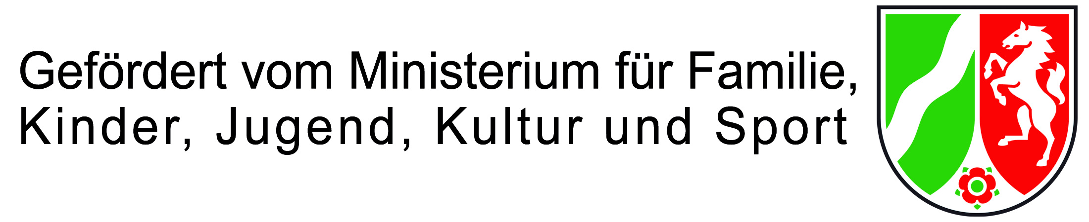 Gefördert vom Ministerium für Familie, Kinder, Jugend, Kultur und Sport